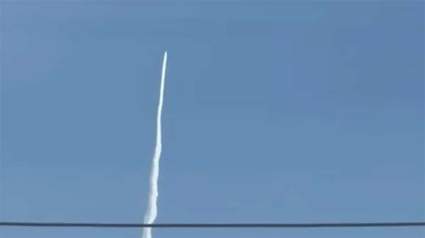 صاروخ في شمال فلسطين تمت مشاهدته فوق سماء الغازية