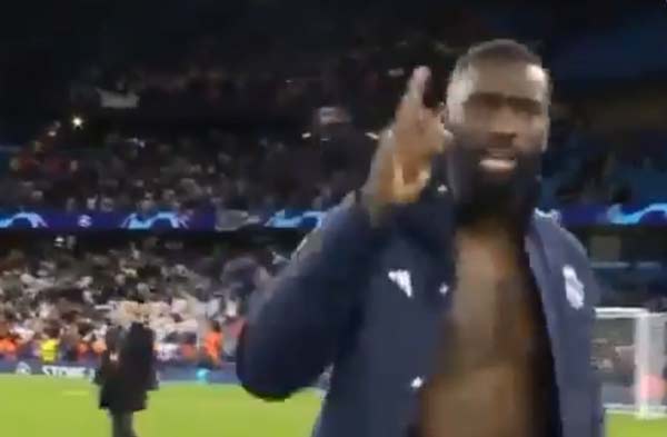 روديغر يحتفل بتأهل ريال مدريد برفع السبابة وهتاف “الله أكبر” ـ (فيديو)