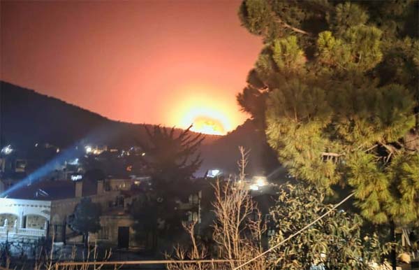 غارات عنيفة على عدة مناطق لبنانية