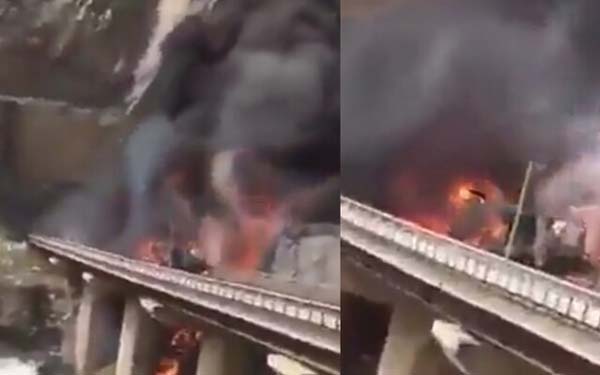 عشرات القتلى الهنود في اصطدام مروع بين حافلتهم وصهريج نفط في المدينة المنورة