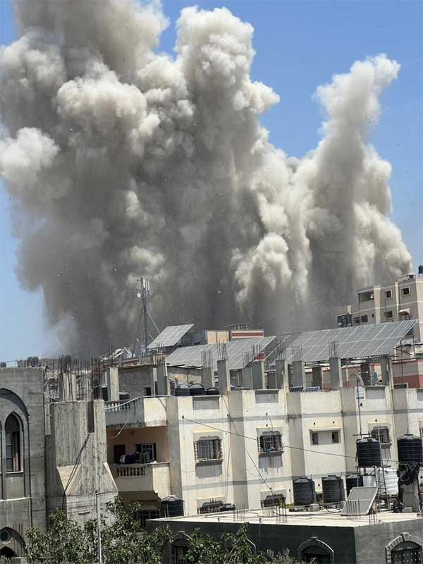 الحرب على غزة _ مذبحة النصيرات 8 حزيران والمفاوضات البايدانية