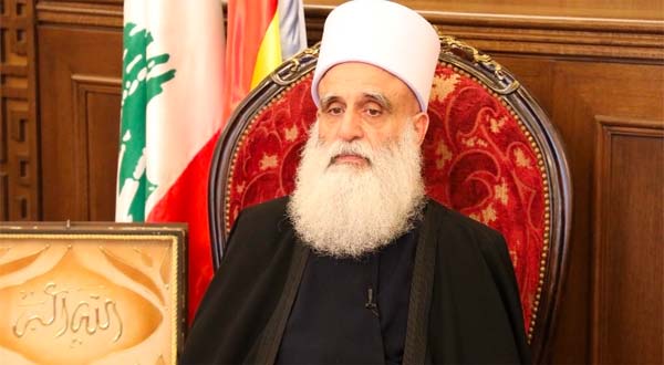 شيخ العقل: وليد جنبلاط هو القائد الأجدر بمخاطبة العالم