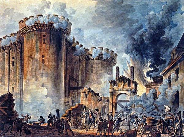 سقوط سجن الباستيل في فرنسا أحد اسوء السجون في التاريخ وبدء الثورة الفرنسية التي غيرت معالم أوروبا