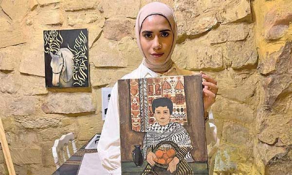 مريم الخرابشة: أردنية ترسم مستقبلها بلوحات البورتريه