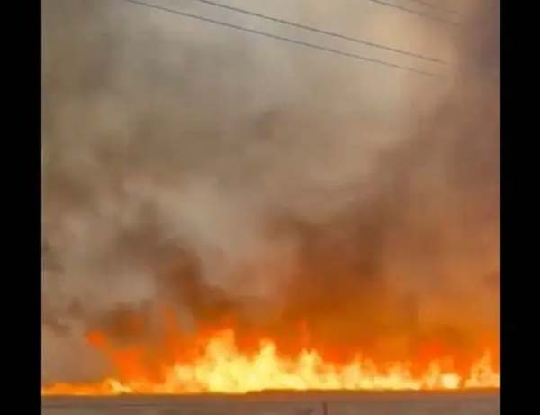 نزوح الآلاف بسبب حرائق الغابات في أوكلاهوما الاميركية