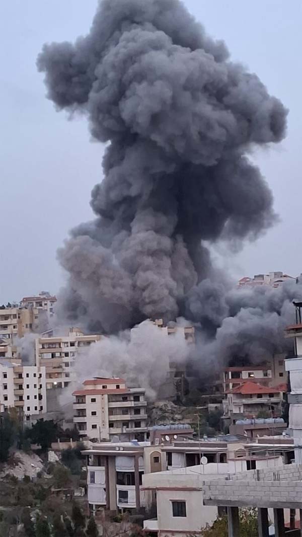 غارات معادية استهدفت المباني المهددة في الكفور و قناريت و جرجوع وأنصار والخرايب