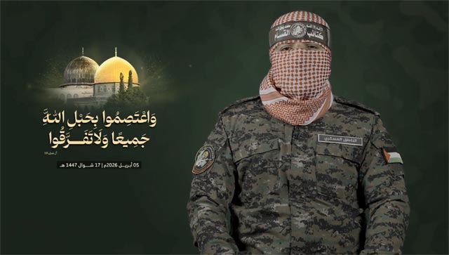 أبو عبيدة: نحن أمام عدوان عسكري مسلح وبلطجة سافرة تخرق كل اتفاقات الأمم