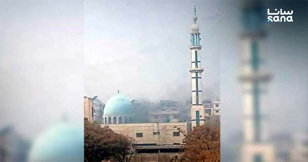 "سانا": ثلاثة قتلى جراء الانفجار داخل مسجد في حي علوي في وسط سوريا