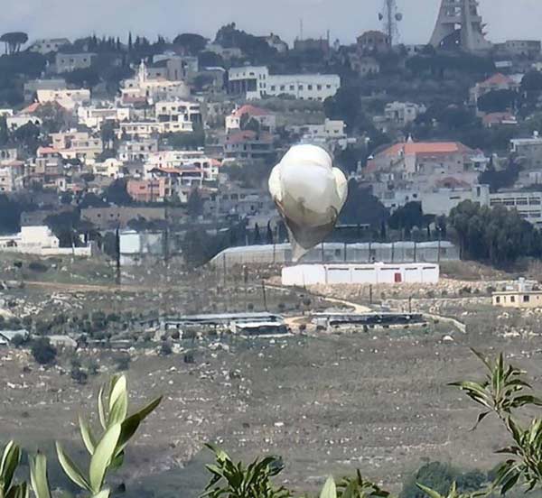 إسقاط منطاد اسرائيلي في مرج رميش اللبنانية