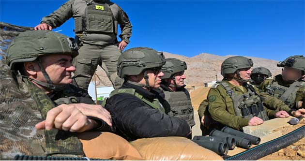 نتنياهو زار القوات الإسرائيلية على الجانب السوري من خط فضّ الاشتباك... وسوريا تندد