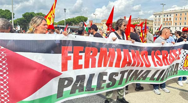 الإيطاليون تحدوا الطقس السيئ ويخرجون في 80 مسيرة داعمة لفلسطين في كل أنحاء البلاد