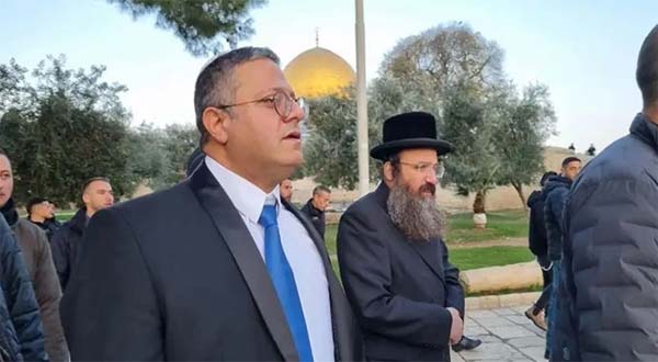 بن غفير قاد اقتحام المستعمرين للمسجد الأقصى.. وحماس تعتبرها خطوة استفزازية متعمّدة
