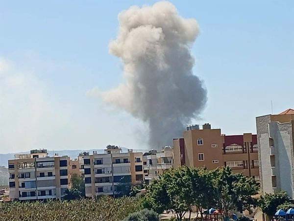 استهداف المبنى المهدد في العباسية