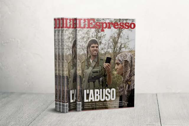 مجلة "لسبريسو" تنشر فيديو الجندي الإسرائيلي لتأكيد صحة صورة غلافها