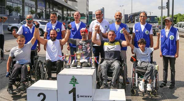 الغول بطل لبنان لتحدي الإعاقة
