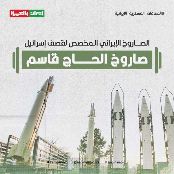 صواريخ الحاج قاسم تغير معادلة الحرب داخل حدود الاحتلال.. الوعد الصادق 3