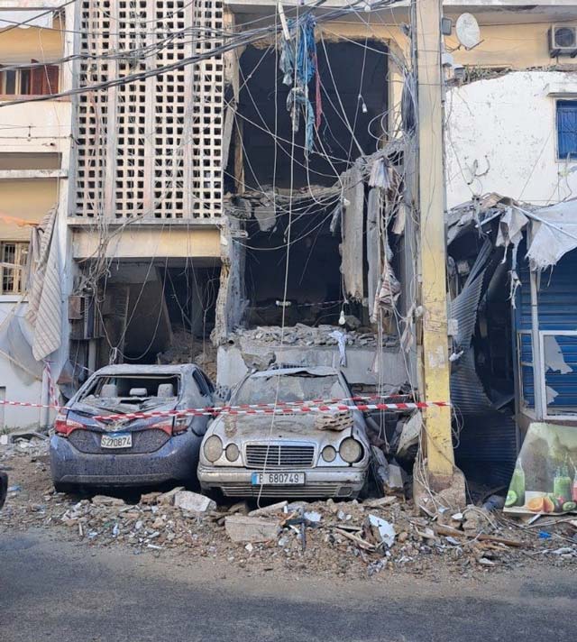 5 شهداء و21 جريحا في الغارة على مبنى في صيدا فجرا