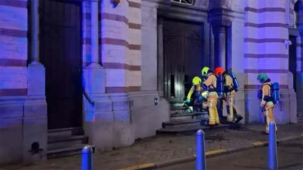 انفجار امام كنيس في لييج البلجيكية ولا إصابات