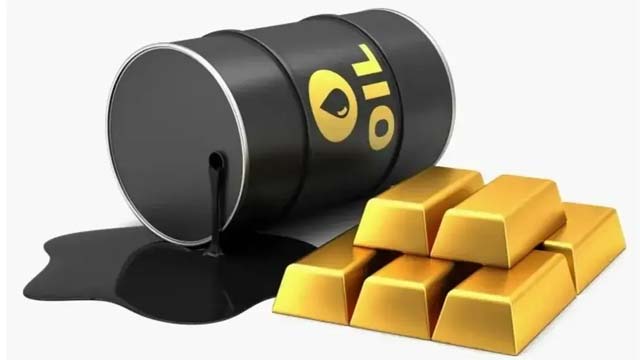 ارتفاع أسعار النفط وانخفاض الذهب