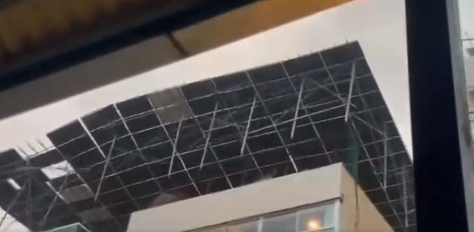 الاضرار التي تسببت بها العاصفة في بيروت