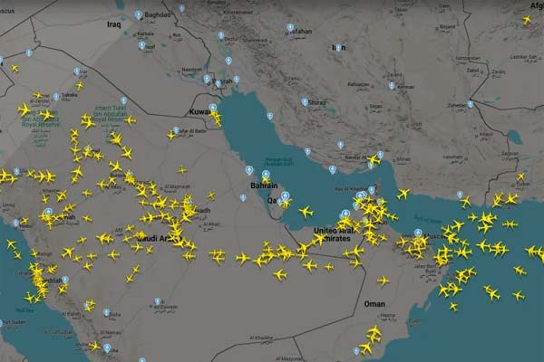 إغلاق الأجواء في قطر والبحرين والإمارات والكويت والعراق