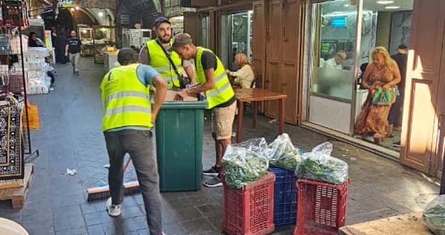 مبادرة لتنظيف الأسواق التجارية في مدينة صيدا